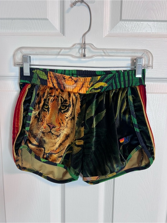 Aviator Nation Pants - Aviator Nation Tiger Velvet Shorts